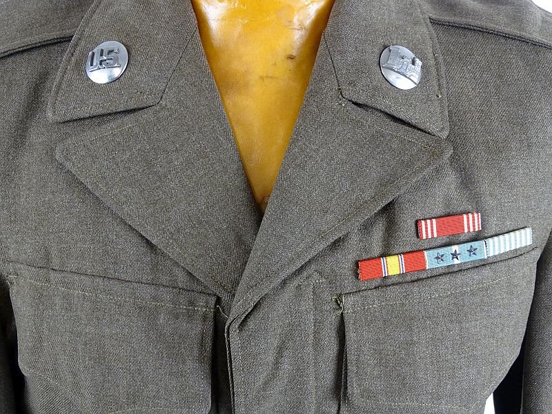 Korean War Aviation Engineers Ike Jacket With Bullion SCARFWAF Patch — image 2