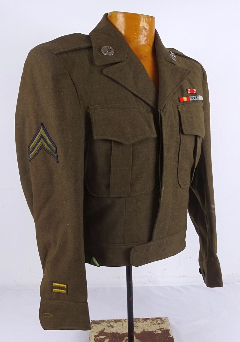 Korean War Aviation Engineers Ike Jacket With Bullion SCARFWAF Patch — image 6