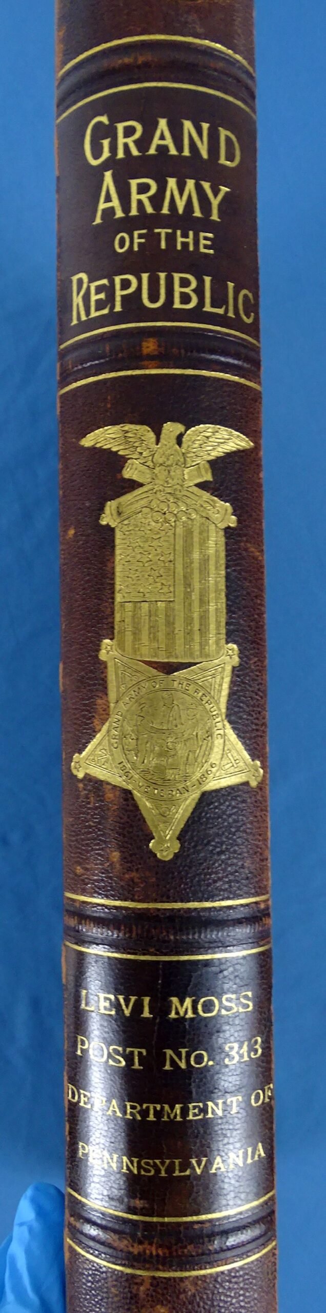 Large GAR Pennsylvania Levi Moss Post No. 313 Personal War Sketches Volume — image 8