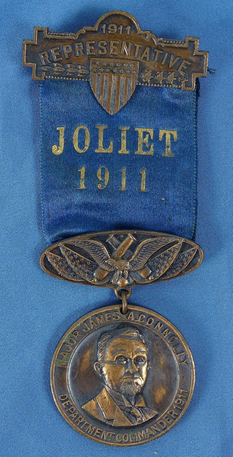 1911 GAR Department of Illinois 45th Annual Encampment Representative Badge