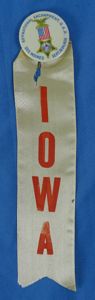 1926 GAR 60th National Encampment Pin with Iowa Ribbon