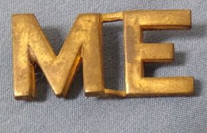 Gilt Maine Officer's Collar Insignia