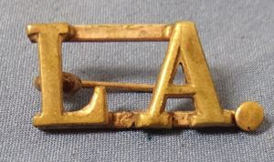 Gilt Louisiana Officer's Collar Insignia