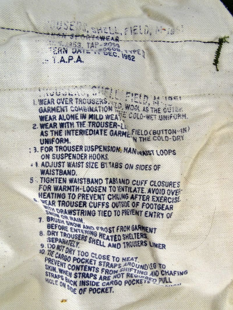 Korean War Model 1951 Field Trousers Size Medium Long — image 4