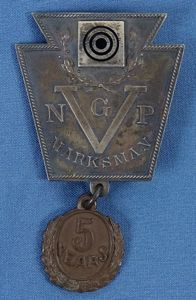 Pennsylvania National Guard 5 Year Marksman Badge
