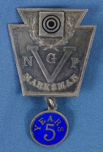 Pennsylvania National Guard 5 Year Marksman Badge