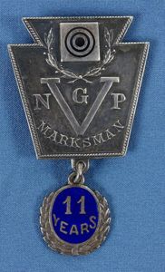 Pennsylvania National Guard 11 Year Marksman Badge