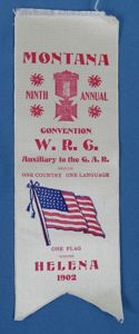 1902 GAR Woman's Relief Corps Helena Montana 9th Annual Convention …