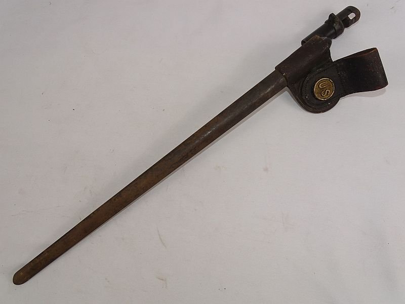 Federal Model 1855 Socket Bayonet With Model 1873 'US' Swivel Hanger Scabbard