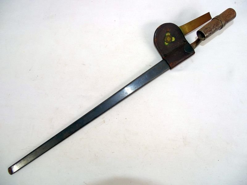 Federal Model 1855 Socket Bayonet With Model 1873 'US' Swivel Hanger Scabbard — image 2