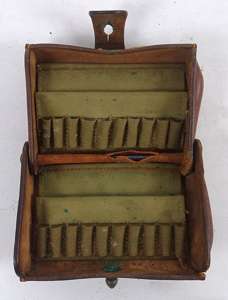 Brown Leather U.S. Army McKeever Cartridge Box — image 4