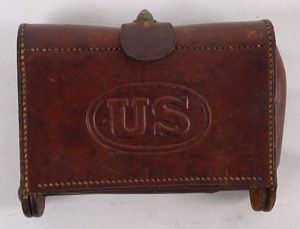 Brown Leather U.S. Army McKeever Cartridge Box