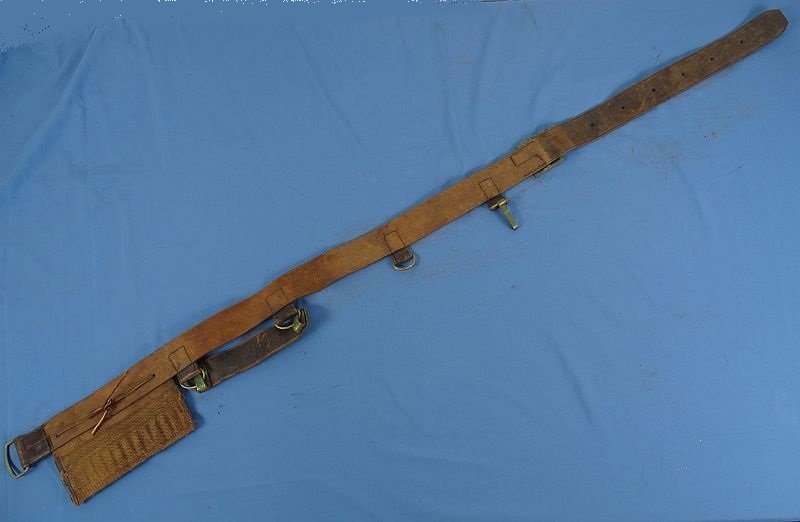 Rare Model 1882 Rock Island Arsenal U.S. Army Cavalry 'Sherman Belt' with Anson Mills Cartridge Pouch — image 7