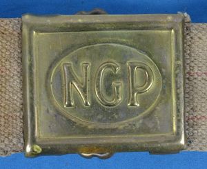 National Guard of Pennsylvania Mills Khaki .38 Pistol Cartridge Belt