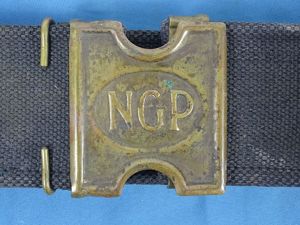 Model 1886 Pennsylvania National Guard Mills Blue Cartridge Belt
