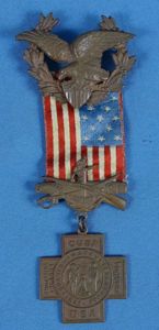 Numbered United Spanish War Veterans Member Badge