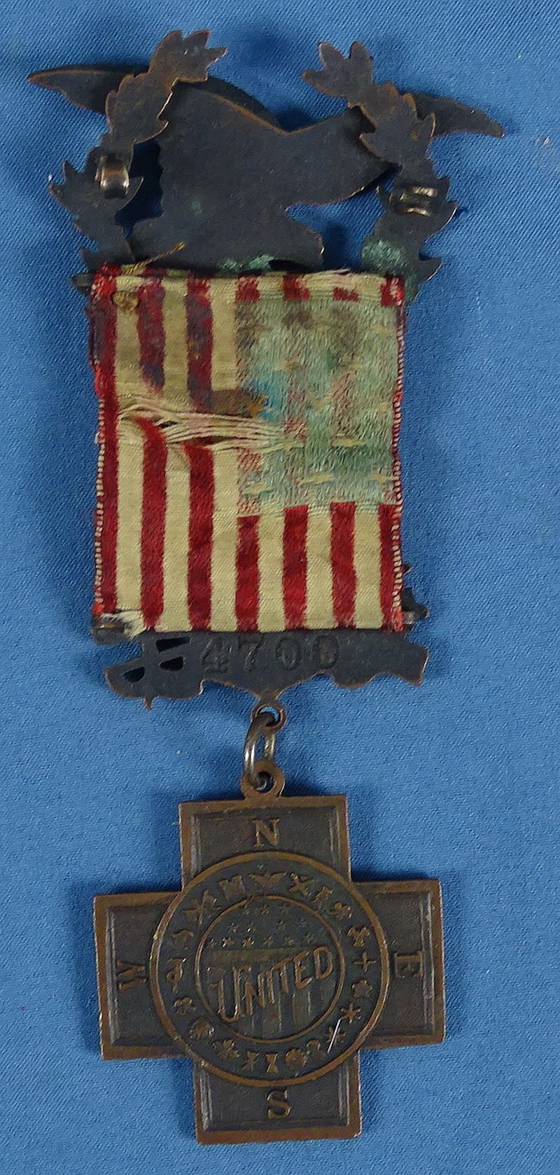 Numbered United Spanish War Veterans Member Badge — image 2