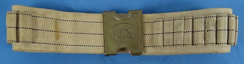 U.S. Army Mills Patent 1885 Buckle on 1905 Patent Cartridge Belt — image 2