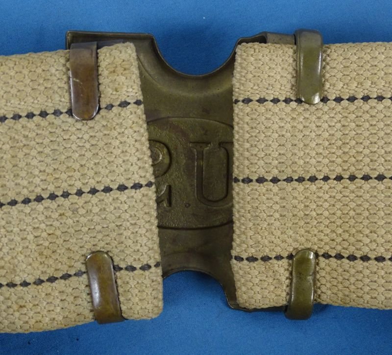 U.S. Army Mills Patent 1885 Buckle on 1905 Patent Cartridge Belt — image 4