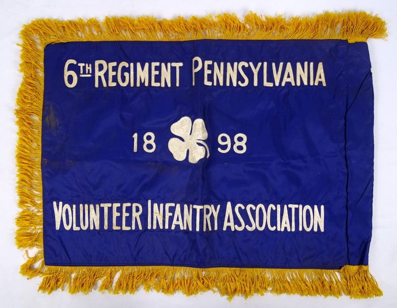 Spanish American War Veterans 6th Regiment of Pennsylvania Volunteer Infantry Association Flag — image 2