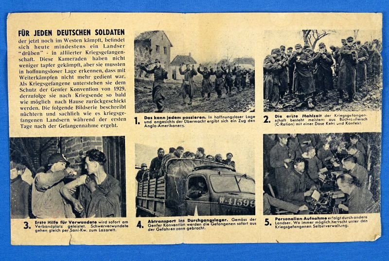 Allied Propaganda Leaflet Proclaims Good Treatment for German Prisoners of War — image 2