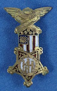 Miniature GAR Member Badge Lapel Pin