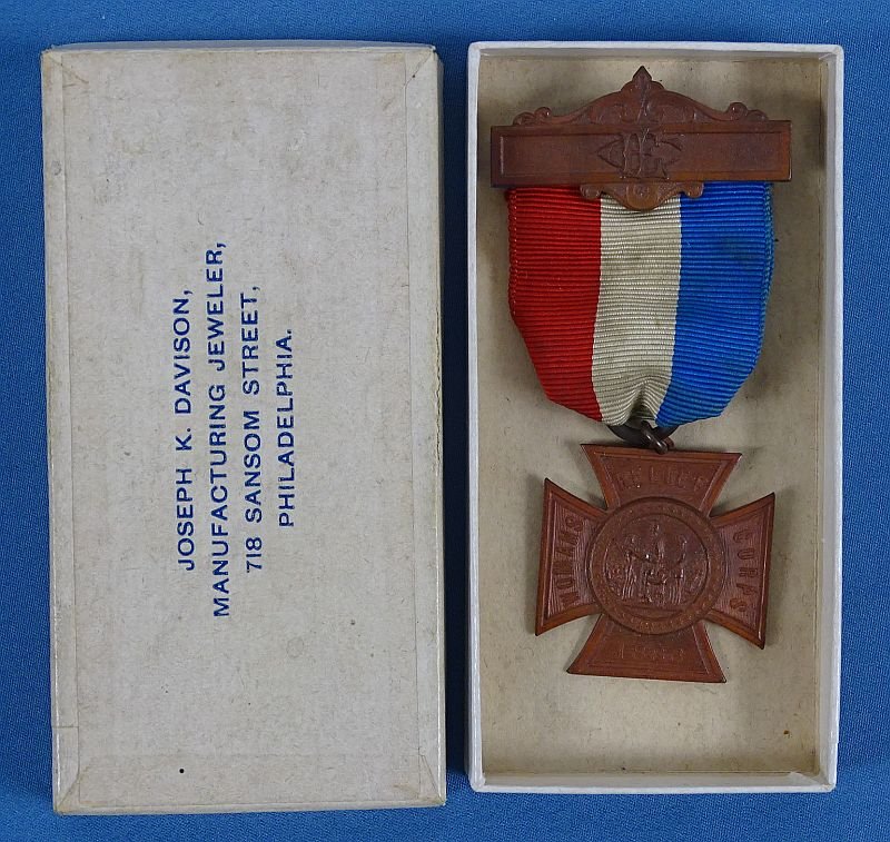 Boxed Woman's Relief Corps Member Badge