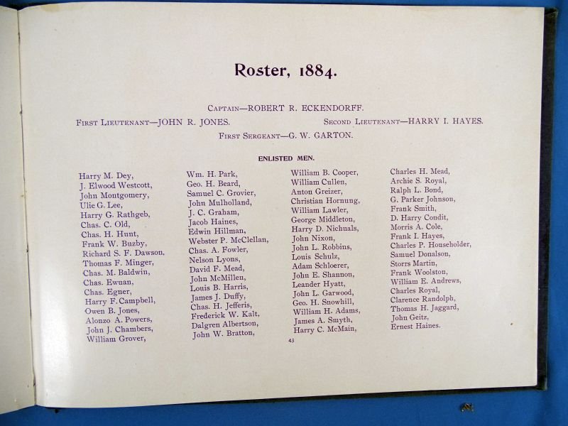 1895 History of Gatling Gun Company 'B' ('Sewell Guards') New Jersey National Guard — image 8