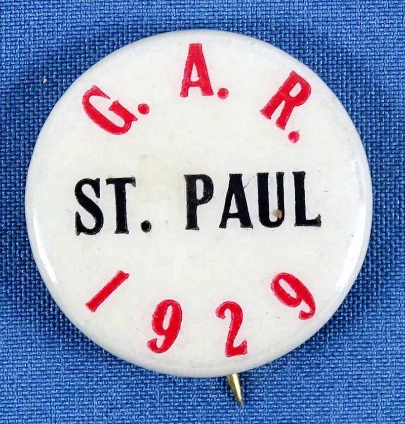 1929 GAR St. Paul Celluloid Pin