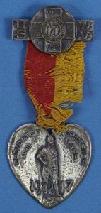 1917 United Spanish War Veterans Worcester Massachusetts Monument Dedication Medal