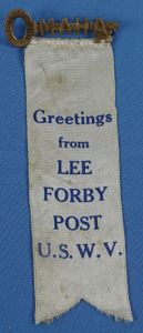 United Spanish War Veterans Omaha Ribbon