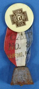 United Spanish War Veterans Camp No. 8 Medford Massachusetts Badge
