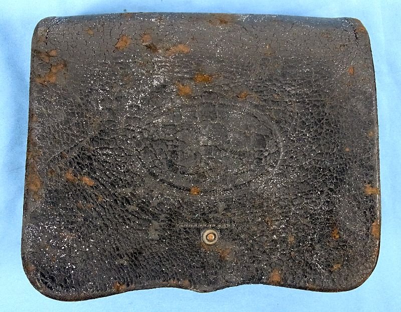 Civil War Model 1864 Cartridge Box by H.W. Oliver of Pittsburgh