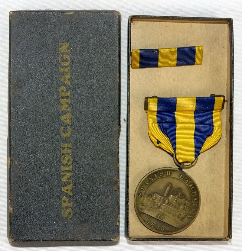 Named U.S. Navy Spanish American War Boxed Medals Group — image 2