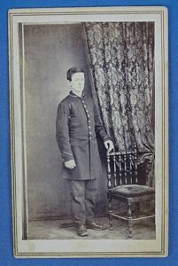 Civil War CDV – Soldier in Enlisted Frock Coat