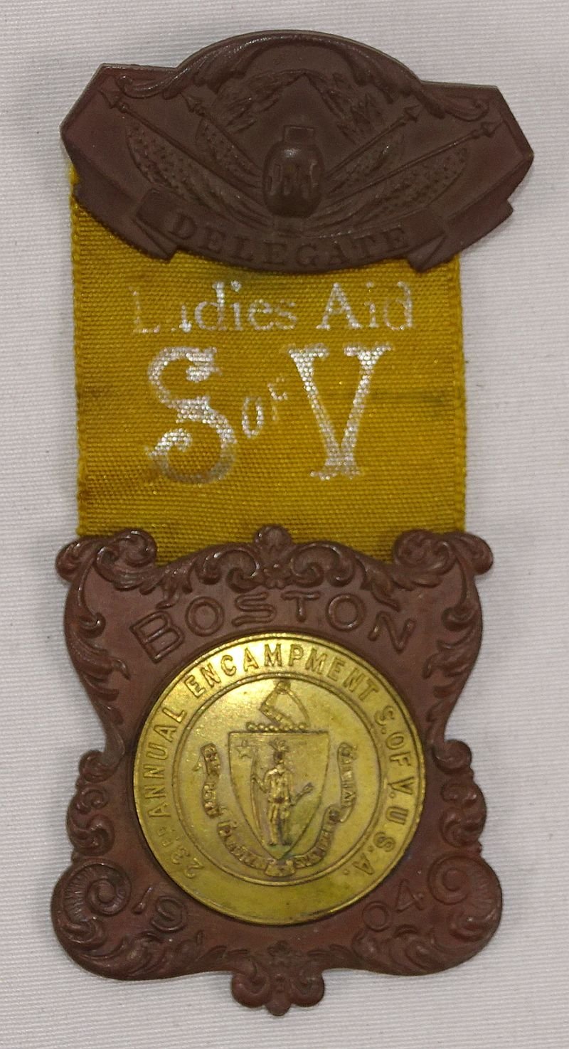 1904 Sons of Veterans 23rd Annual Encampment Ladies Aid Delegate Badge