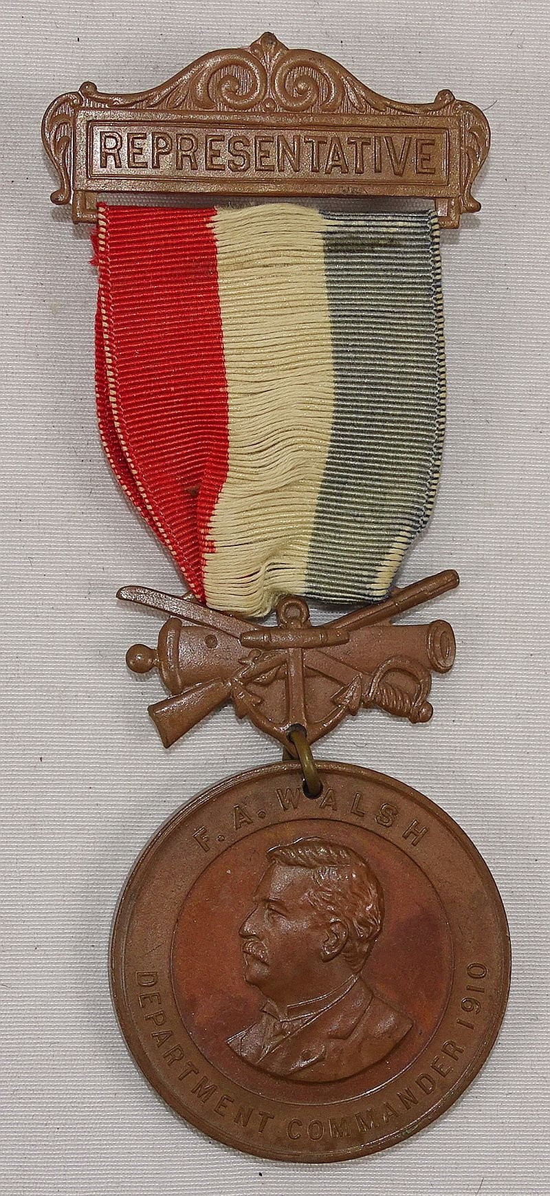 1911 GAR Department of Wisconsin 45th Annual Encampment Representative Badge