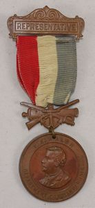 1911 GAR Department of Wisconsin 45th Annual Encampment Representative Badge