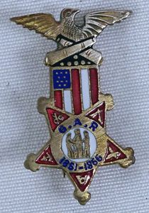 Miniature GAR Member Lapel Badge