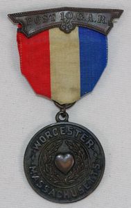 GAR Worcester, Massachusetts Post 10 Medal