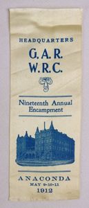 1912 Headquarters GAR / WRC 19th Annual Encampment Ribbon