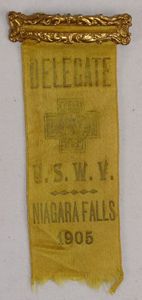 1905 United Spanish War Veterans Niagara Falls Delegate Ribbon