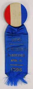 1896 1st Volunteer Company of Cambridge Badge