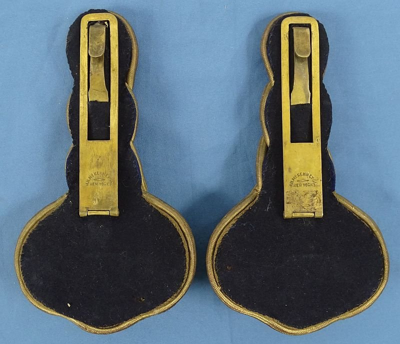 Pair of Model 1881 New York National Guard 14th Infantry Regiment Captain Shoulder Knots — image 2