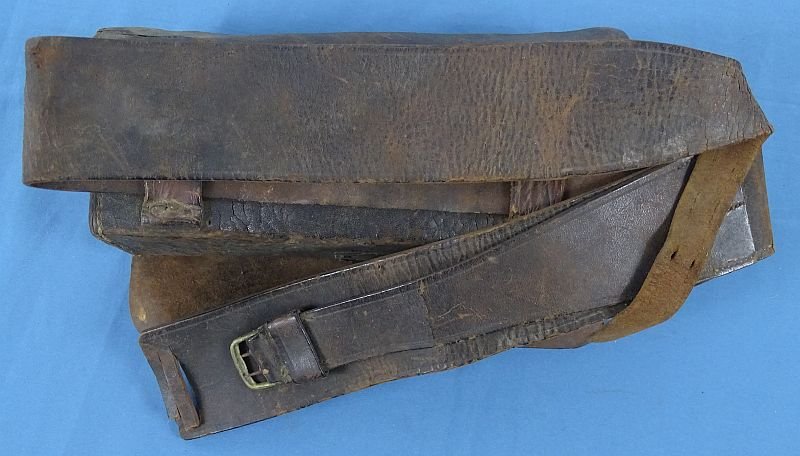 US Federal Period Belly Cartridge Box With Belt — image 2