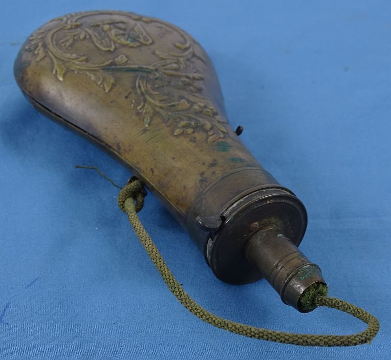 7 Inch Brass Eagle Powder Flask — image 3