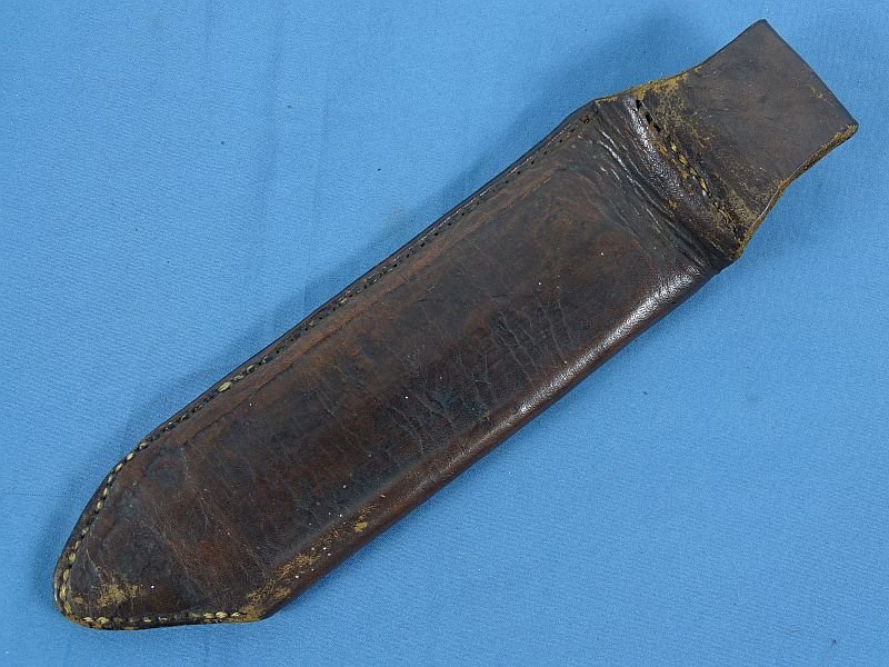 Confederate D Guard Bowie Knife with Tooled Leather Sheath and Shiloh Attribution Plate on a GAR Donation Plaque — image 11