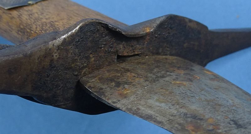 Confederate D Guard Bowie Knife with Tooled Leather Sheath and Shiloh Attribution Plate on a GAR Donation Plaque — image 15