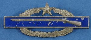 Pin Back Combat Infantry Badge Second Award