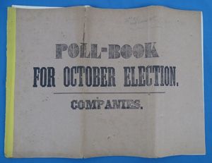 76th Pennsylvania Volunteer Regiment 'Keystone Zouaves' October 1864 Election Poll …